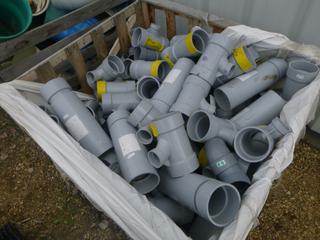 Qty of 4 In. IPEX PVC Fittings