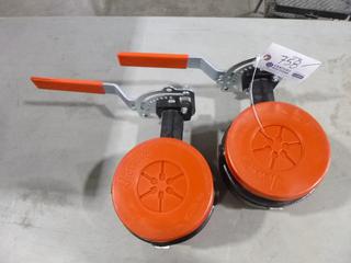 (2) Unused 2021 Victaulic 2-6 In. Butterfly Valves