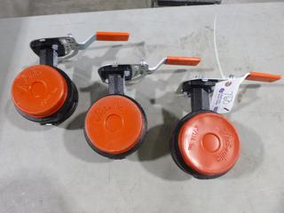 Qty Of (3) Unused 2021 Victaulic 3-4 In. Butterfly Valves