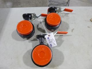 Qty Of (3) Unused 2021 Victaulic 3-4 In. Butterfly Valves