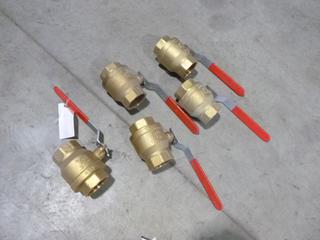 Qty Of (5) Unused 2 1/2 In. Ball Valves