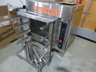 43 In. x 40 In. x 35 In. Hardt Rotating Rotisserie Industrial Gas Oven C/w Accessories And Stand. SN 020232405701