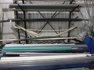 Qty of Assorted Size Plastic Pipe (Contents of Rack) *Note: Rack Not Included, Buyer Responsible for Load Out*