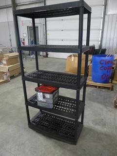 5-Tier Shelving Unit w/ Contents, 11.5 In. x 10 In. x 9.5 In.