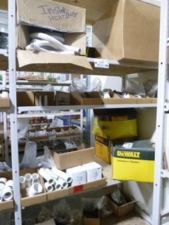 Contents of Shelf Only Includes Fittings, PVC Bends, Screws, Couplers and Inserts