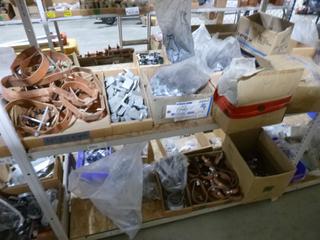 Qty of Hangers, Clips and Clamps, Various Sizes