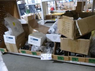 Qty of Various Size Brackets, Hangers, Strut Clamps And Assorted Supplies