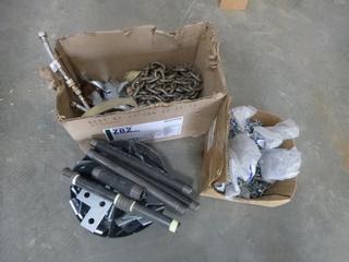 Qty of Brackets, Screws, Pipes, Chains 