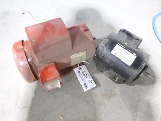 Baldor 1.5hp 115/230V Motor, SN F0310171097 C/w A.O Smith 3/4hp 115/208/230V AC Motor, SN 34607J2