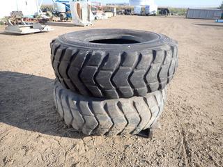 (2) Bridgestone 17.5R25 Tires