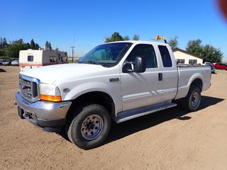 2001 Ford F-250 Lariat 4X4 Extended Cab Pickup c/w 5.4L, A/T, A/C, Fully Loaded, Leather, Side Steps, LT265/75R16 Tires, Showing 280,379 Kms, VIN 1FTNX21L61ED12351