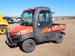 2012 Kubota RVT 1100 4X4 Utility Vehicle c/w 1.1L Diesel, Hydraulic Box, 25x10.00-12 NHS Tires, Showing 22,544 Kms, VIN A5KC1HDALCG035227 *Note: Crack In Front Of Hood*