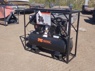 Unused TMG-GAC40 40 Gallon Stage Air Compressor 9 HP OHV Engine, SN 324411137