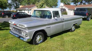 1960 Chevrolet Apache 10 Truck c/w 6 Cylinder, 4 Speed, P225/70R15 Front Tires at 80%, LT235/75R15 Rear Tires at 80%, Chrome Package On Front, Big Back Window, Showing 70,812 Miles, VIN 0C1534602684A *Note: No Active VIN, Smokes On Start*