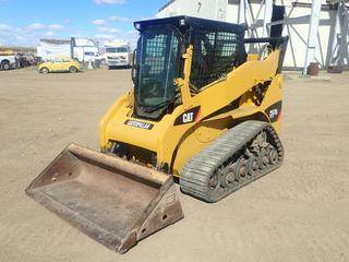 2012 Caterpillar 257B3 Compact Track Loader c/w CAT C3.4L Turbo Diesel, A/C, Aux Hyd, 2 Speed, ISO Steering Pattern, 15 In. Tracks, CAT 68 In. Bucket, Showing 2,463 Hrs, SN CAT0257BHB7H01271 