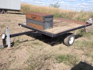 8 Ft. S/A Utility Trailer c/w 2 In. Ball, Vise, Storage Box, 20.5x8.0-10 Tires, 6 Ft. Wide *Note: No VIN, No Lights*