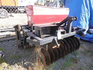 **LOCATED OFFSITE** Kasco Manufacturing Cross-Cut Seeder, 3-Point Attach, Model: K05L-484, S/N: 1819, Minimal Usage (As Per Consignor) *Note: Buyer Responsible For Loadout, This Item Is Located @ 7261 18ST NW, For More Info Contact Chris @ 587-340-9961*