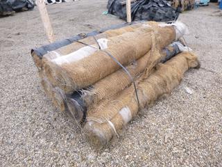 **LOCATED OFFSITE** (9 Pcs) Winters Coir Coconut Erosion Control Blanket, Double Net, 8ft Wide x 112.5ft Long *Note: Buyer Responsible For Loadout, This Item Is Located @ 7261 18ST NW, For More Info Contact Chris @ 587-340-9961*