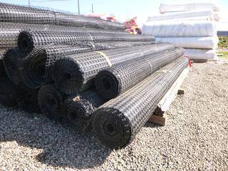 **LOCATED OFFSITE** (5 Rolls) 13ft Geogrid Matting, Various Lengths *Note: Buyer Responsible For Loadout, This Item Is Located @ 7261 18ST NW, For More Info Contact Chris @ 587-340-9961*