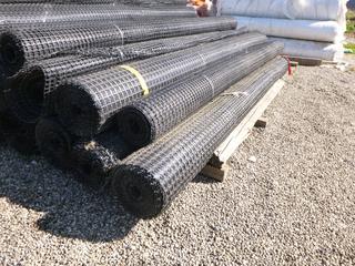 **LOCATED OFFSITE** (5 Rolls) 13ft Geogrid Matting, Various Lengths *Note: Buyer Responsible For Loadout, This Item Is Located @ 7261 18ST NW, For More Info Contact Chris @ 587-340-9961*