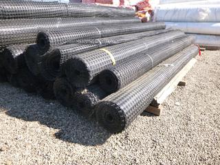 **LOCATED OFFSITE** (5 Rolls) 13ft Geogrid Matting, Various Lengths *Note: Buyer Responsible For Loadout, This Item Is Located @ 7261 18ST NW, For More Info Contact Chris @ 587-340-9961*