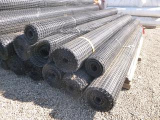 **LOCATED OFFSITE** (5 Rolls) 13ft Geogrid Matting, Various Lengths *Note: Buyer Responsible For Loadout, This Item Is Located @ 7261 18ST NW, For More Info Contact Chris @ 587-340-9961*