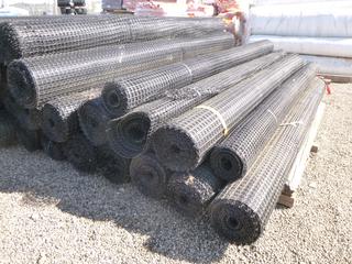 **LOCATED OFFSITE** (3 Rolls) 13ft Geogrid Matting, Various Lengths *Note: Buyer Responsible For Loadout, This Item Is Located @ 7261 18ST NW, For More Info Contact Chris @ 587-340-9961*