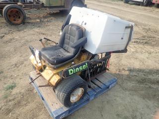 Walker MDDGHS Zero-Turn Mower c/w Diesel Engine, 32 In. x 29 In. x 20 In. Liquid Storage Tank, 18x9.50-8 NHS Tires, SN 9520453 *Note: Parts Only, No Deck* **Located Offsite at 21220-107 Avenue NW, Edmonton, For More Information Contact Richard at 780-222-8309**