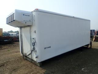 22 Ft. Thermo King Reefer Van Truck Body c/w Thermo King TD-IISR (Working Condition Unknown), Tail Gate Platform Lift, 500 Lb. Capacity, 8 Ft. Wide x 8 Ft. High **Located Offsite at 21220-107 Avenue NW, Edmonton, For More Information Contact Richard at 780-222-8309**