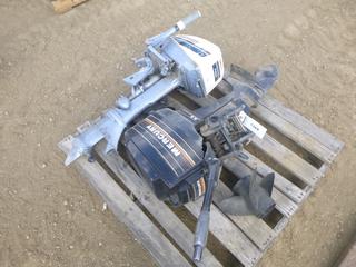 (1) Mercury Boat Motor, 9.5 HP, (1) Evinrude  6804B Boat Motor * Note: Both Motors Parts Only, Previously Lot 1368 Day 2*