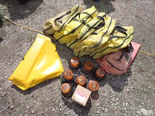 Qty Of Beacon Lights C/w Spill Kits And Survival Kit
