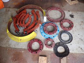 Qty Of Pipe Clamps, Flanges And Assorted Supplies