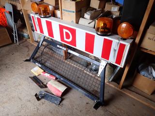 6ft Wide Load Sign C/w Headache Rack, Lights And Wide Load Banners