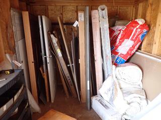 Qty Of Wood And Steel Doors C/w Qty Of Assorted Insulation *Note: Buyer Responsible For Loadout*