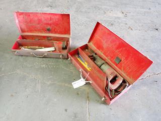 (2) Toolboxes C/w Milwaukee 120V Reciprocating Saw And Blades