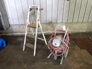 120V Paint Sprayer C/w Hose, Spray Gun And 4ft Step Ladder