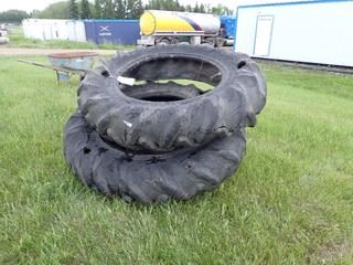 (1) Goodyear 16.9-24 Tire C/w (2) Goodyear 13.6-28 Tires *Note: Has Holes*