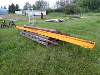 193in 10,000lb Cap. Spreader Bar C/w Adjustable Spreader Bar And Assorted Pieces Of Steel