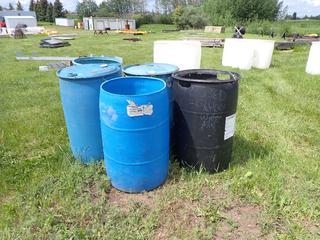 Qty Of (5) Plastic Barrels