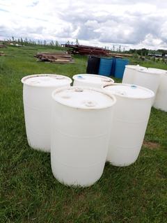 Qty Of (4) Plastic Barrels