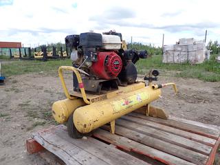 Red Maple G25008 11.6CFM Compressor C/w Honda GX160 5.5 Engine *Note: Turns Over, Running Condition Unknown*