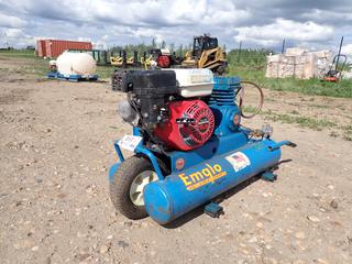 Emglo Model K5HCA-8P Compressor C/w Honda GX160 5.5 Engine. SN 3051397244 *Note: Running Condition Unknown*