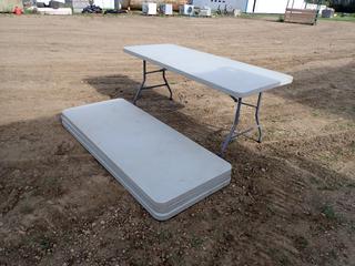 Qty Of (4) 6ft Folding Tables