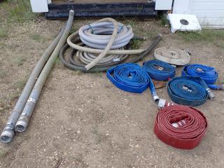 Qty Of Assorted Discharge And Suction Hose *Note: Some Missing Fittings*