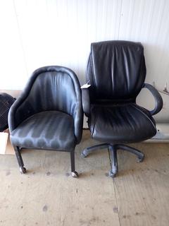 (1) Task Chair C/w (1) Portable Chair *Note: Has Wear And Tear*