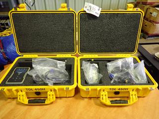 Trimble TDL-450H 430-473MHZ 9-30VDC 15A Radio System Kit C/w Universal Adapter, Antennas, Overmold Cables And (1) Incomplete Kit w/ Cables Only. SN 12312605, PN 74450-65