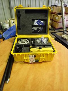 Trimble R8 Model 3 11-28VDC Radio Module w/ Bluetooth Capability C/w 18VDC 1.5A Charger, (2) Batteries, TSC3 Data Collector, Cables And Stand. SN 5221488583, PN 64235-64 