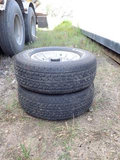 (2) Goodyear Eagle ST P215/70 R14 Tires w/ SS Chev Rims