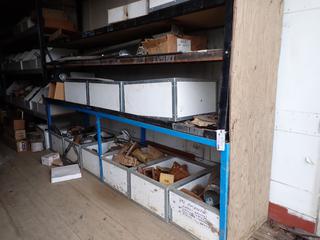 Qty Of Assorted Teeth, Brake Kit, Exhaust Clamps, High Performance Shocks, Mirrors, Belts, Dash Panel And Assorted Supplies *Note: Shelving Not Included*