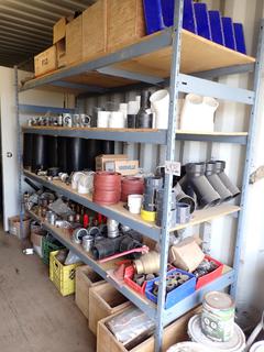 Qty Of Assorted Fittings, Valves, Hardware And Assorted Supplies *Note: Shelving Not Included, Buyer Responsible For Loadout*